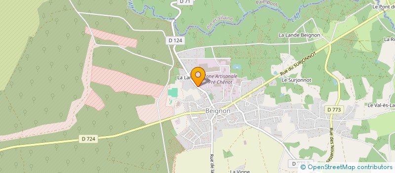 localisation de l'entreprise LC BELLE VUE  GUER