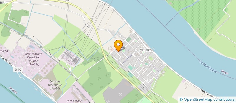 localisation de l'entreprise LC CHARPENTES  AMBES