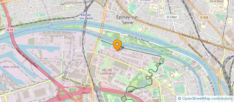 localisation de l'entreprise LC CHIMIE à GENNEVILLIERS