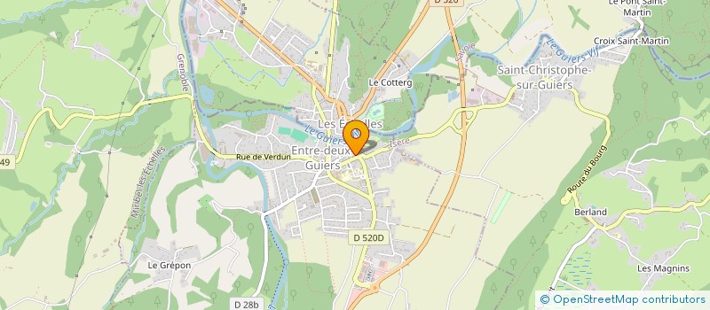 localisation de l'entreprise LC COIFFURE  ENTRE-DEUX-GUIERS