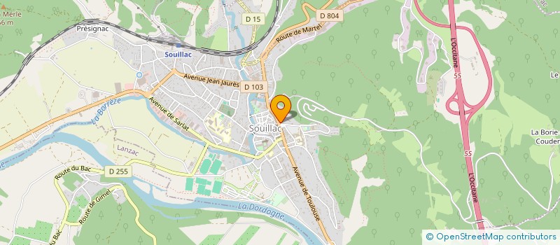 localisation de l'entreprise LC CONSEIL  SOUILLAC