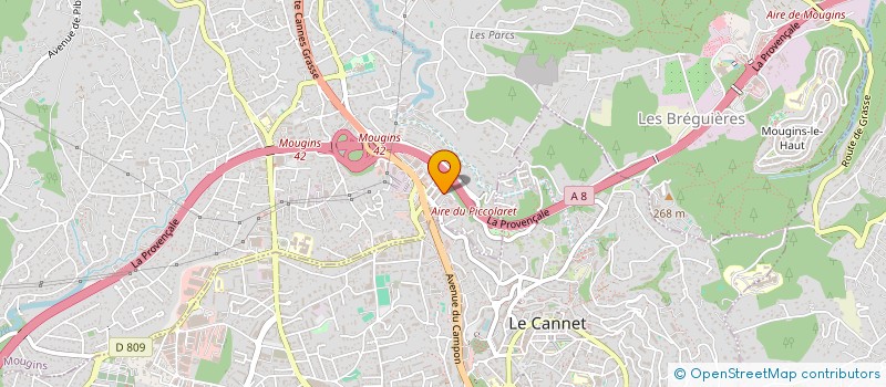 localisation de l'entreprise LC CONSTRUCTION à MOUGINS