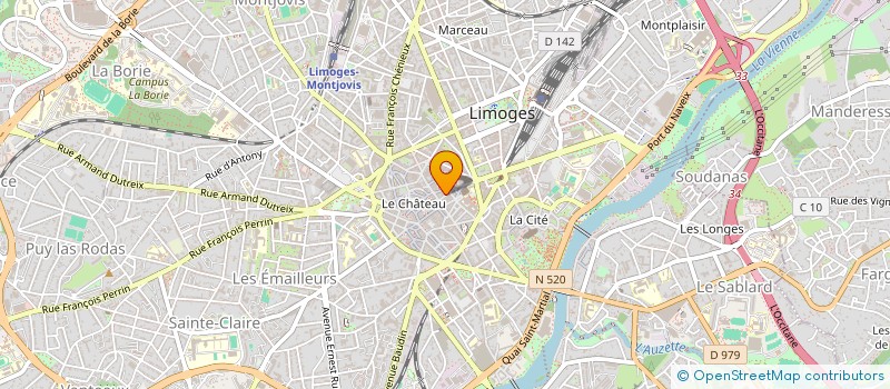 localisation de l'entreprise LC DIFFUSION à LIMOGES