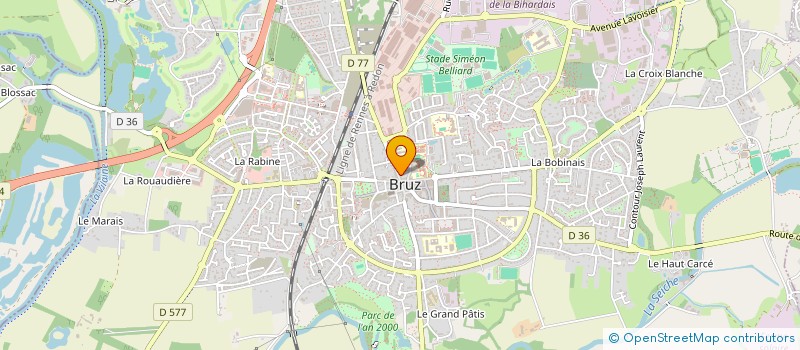 localisation de l'entreprise LC DISTRIBUTION  BRUZ