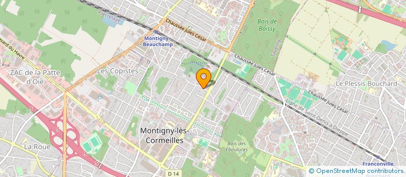 localisation de l'entreprise LC DRIVE  MONTIGNY-LES-CORMEILLES