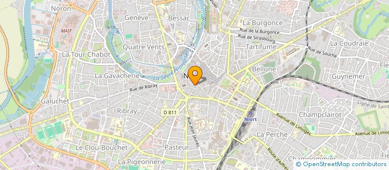 localisation de l'entreprise LC DUBOIS CONSEIL à NIORT