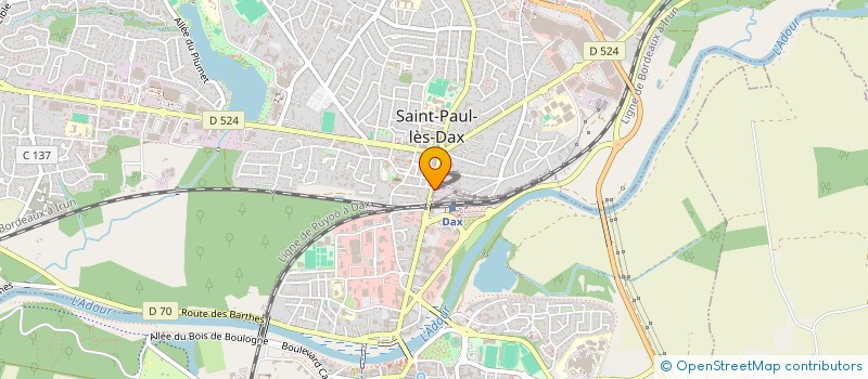 localisation de l'entreprise LC EMPLOI  SAINT-PAUL-LES-DAX