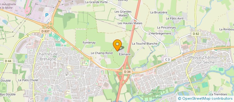 localisation de l'entreprise LC ENERGIE  CHARTRES-DE-BRETAGNE