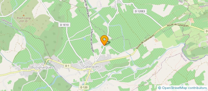 localisation de l'entreprise LC ENTREPRISE  GALARGUES