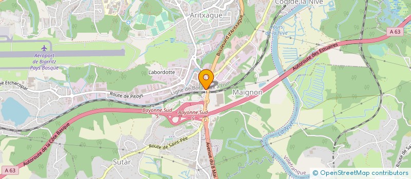 localisation de l'entreprise LC EXPERTISE & AUDIT - SOCIETE D'EXPERTISE COMPTABLE  BAYONNE