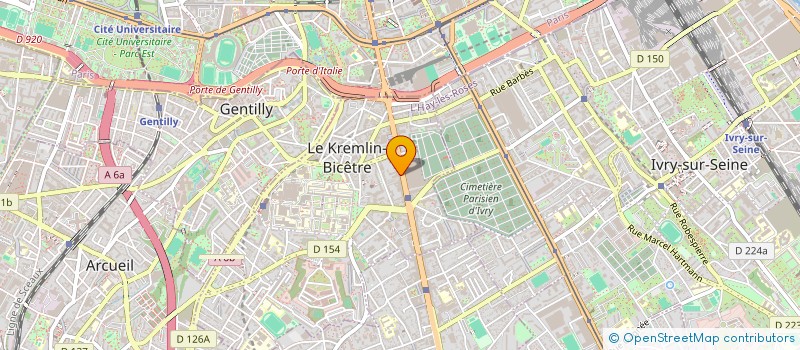 localisation de l'entreprise LC FITNESS KREMLIN à LE KREMLIN-BICETRE