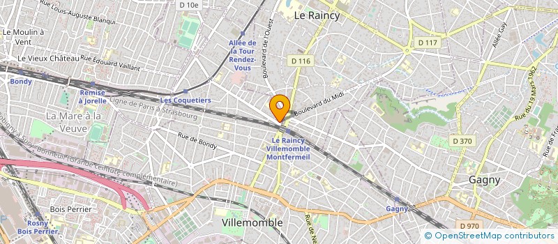 localisation de l'entreprise LC FITNESS VILLEMOMBLE à VILLEMOMBLE
