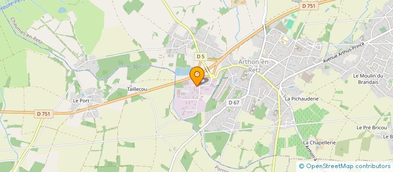 localisation de l'entreprise LC FLUIDE à CHAUMES-EN-RETZ