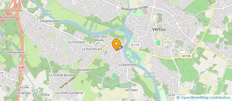 localisation de l'entreprise LC FOOD  VERTOU