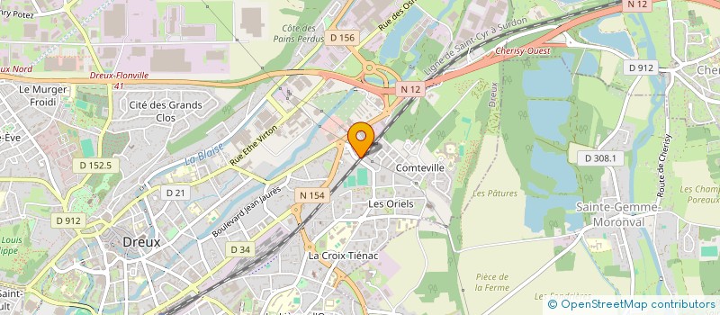 localisation de l'entreprise LC FOOD à DREUX