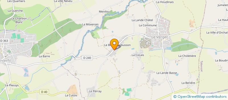 localisation de l'entreprise LC FORMATION BRETAGNE  LE VERGER