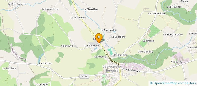 localisation de l'entreprise LC FUMISTERIE  BAZOUGES-LA-PEROUSE