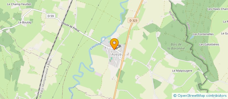 localisation de l'entreprise LC-HEBERG.FR  AVEZE