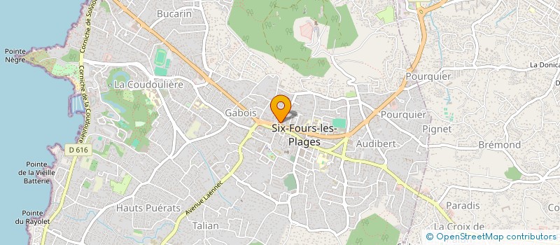 localisation de l'entreprise LC IMMO à SIX-FOURS-LES-PLAGES
