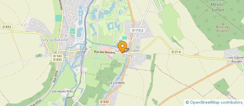 localisation de l'entreprise LC IMMO à LA CHAUSSEE-D'IVRY
