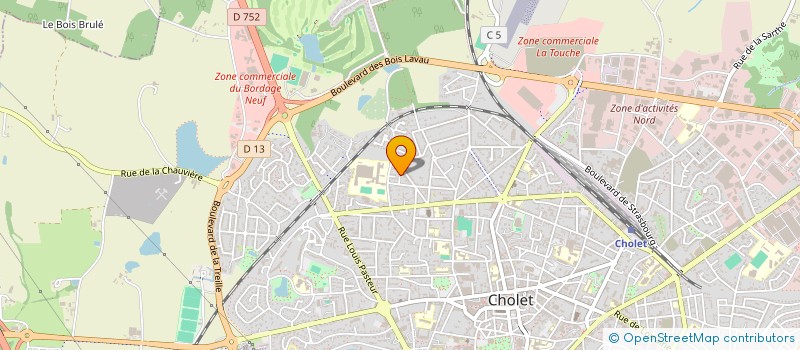 localisation de l'entreprise LC IMMO à CHOLET