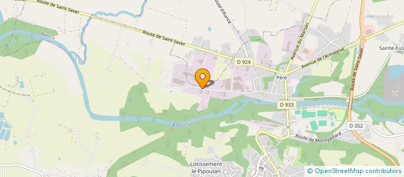 localisation de l'entreprise LC IMMO à SAINT-SEVER