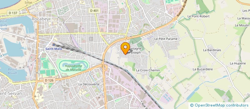 localisation de l'entreprise LC IMMOBILIER  SAINT-MALO