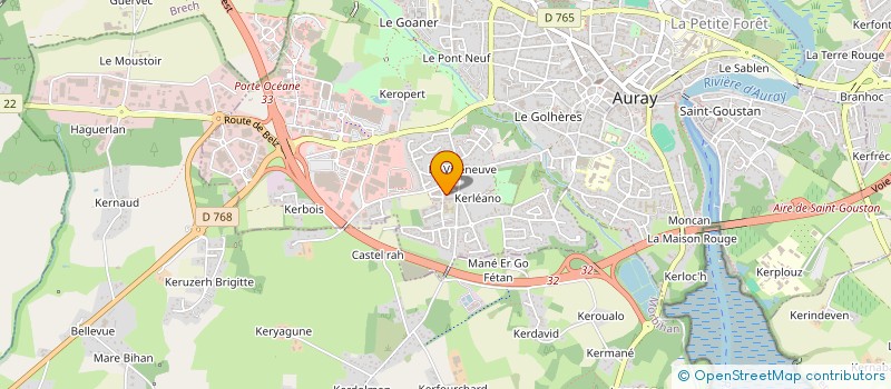 localisation de l'entreprise LC IMMOBILIER à AURAY