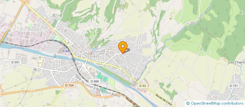 localisation de l'entreprise LC INSTALLATIONS  CREST