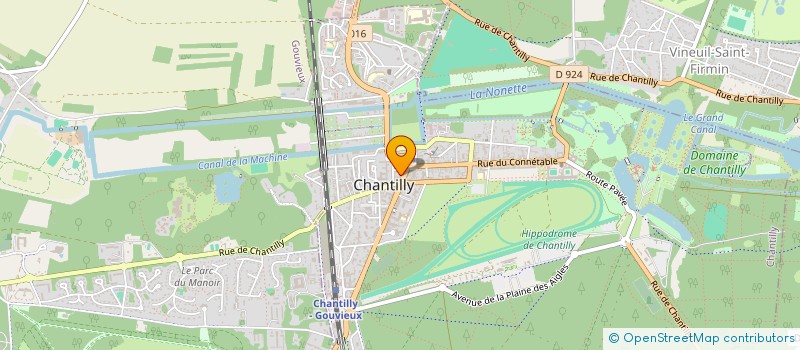 localisation de l'entreprise LC INSTITUT à CHANTILLY