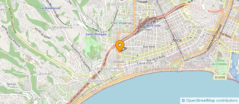 localisation de l'entreprise LC INVEST à NICE