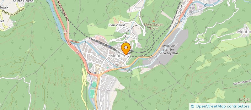 localisation de l'entreprise LC INVEST  MOUTIERS