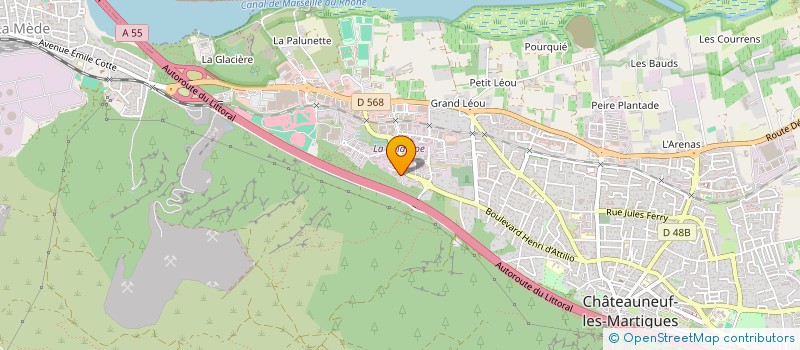 localisation de l'entreprise LC INVEST  CHATEAUNEUF-LES-MARTIGUES