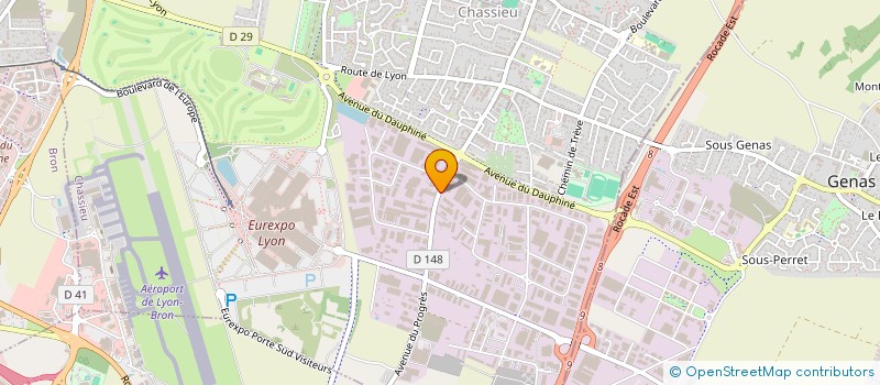 localisation de l'entreprise LC INVEST  CHASSIEU