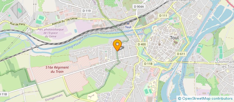 localisation de l'entreprise LC INVEST  ECROUVES