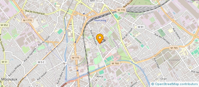 localisation de l'entreprise LC INVEST  TOURCOING