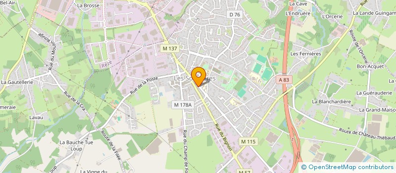 localisation de l'entreprise LC INVESTISSEMENT  LES SORINIERES