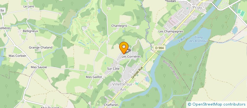 localisation de l'entreprise LC INVESTISSEMENTS  VILLETTE-SUR-AIN