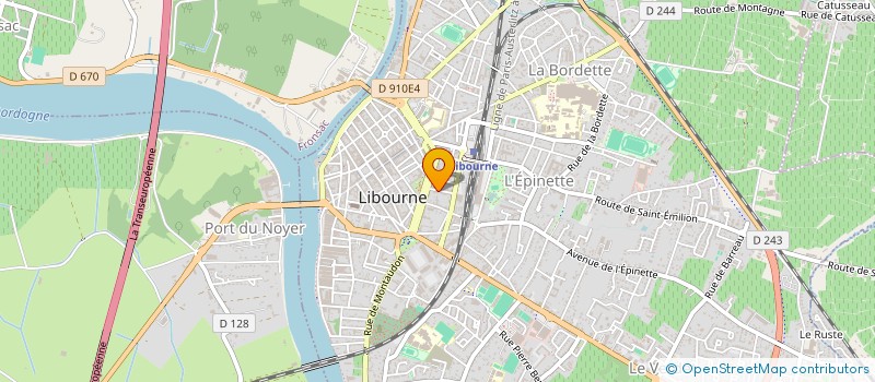 localisation de l'entreprise LC LES LONGEES  LIBOURNE