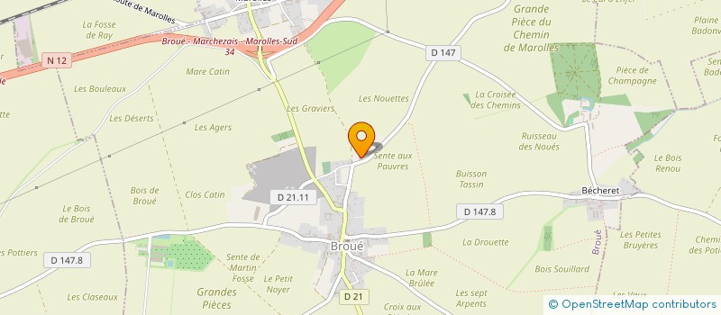 localisation de l'entreprise LC LOCATION à BROUE