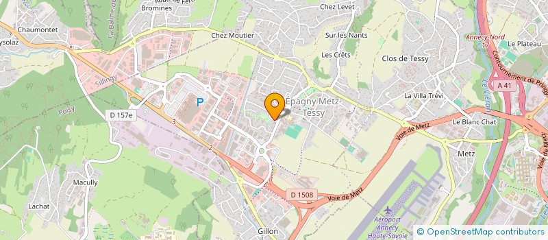 localisation de l'entreprise LC-LR  EPAGNY METZ-TESSY