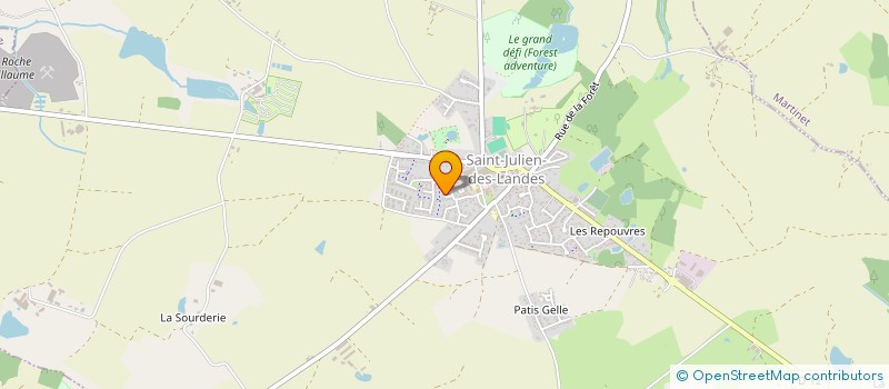 localisation de l'entreprise LC MACONNERIE à SAINT-JULIEN-DES-LANDES