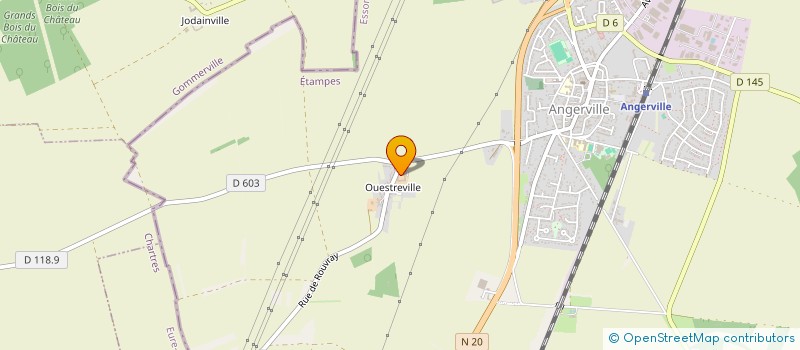 localisation de l'entreprise LC MACONNERIE  ANGERVILLE