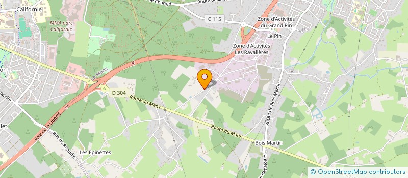 localisation de l'entreprise LC MATERIEL à CHANGE