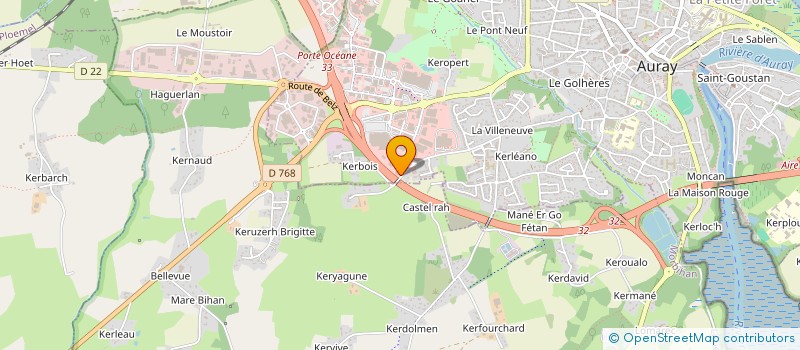 localisation de l'entreprise LC MOBIL-HOME à AURAY
