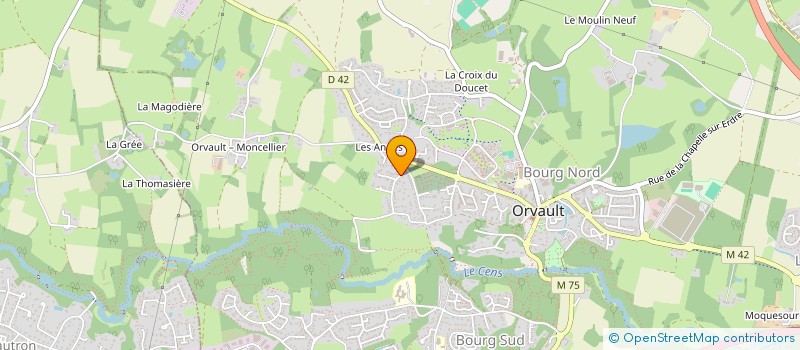 localisation de l'entreprise LC PARTICIPATIONS à ORVAULT