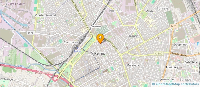 localisation de l'entreprise LC PRODUCTION  REIMS