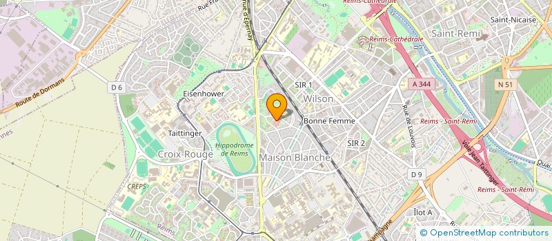 localisation de l'entreprise LC PUBLICITE  REIMS