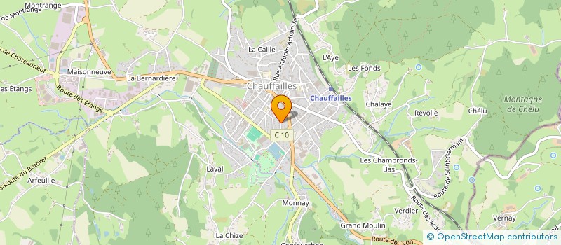 localisation de l'entreprise LC RACINE  CHAUFFAILLES