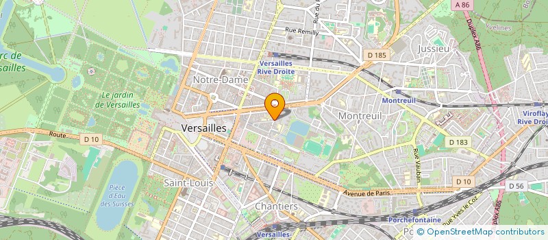 localisation de l'entreprise LC SERRURERIE à VERSAILLES
